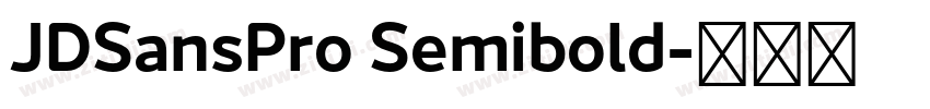 JDSansPro Semibold字体转换